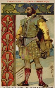 English Bourgeois Costume, 12th Century by French School